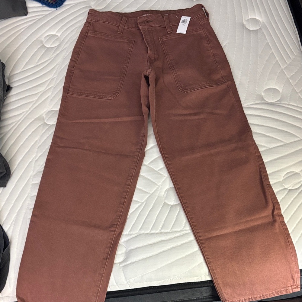 Old Navy Rust Straight-Leg Pants